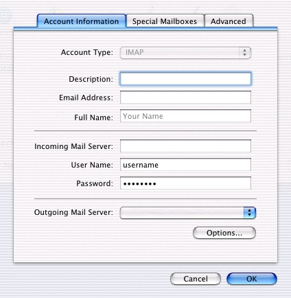 Apple Mail - Checking IMAP settings 3