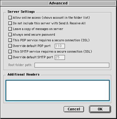 OE 4.5 Check settings - 3
