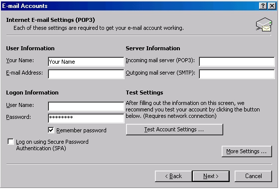 Outlook 2002 settings - 4