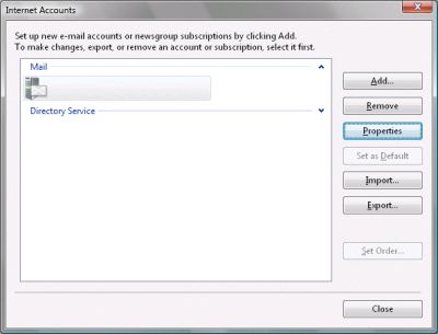 Windows Mail - Check settings 2
