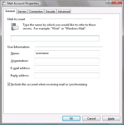 Windows Mail - Check settings 3