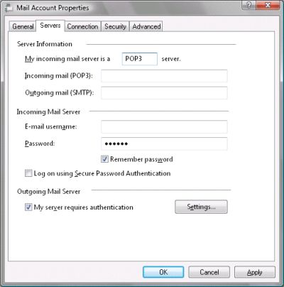 Windows Mail - Check settings 4
