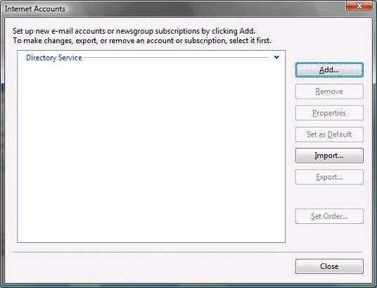 Windows mail - settings 2