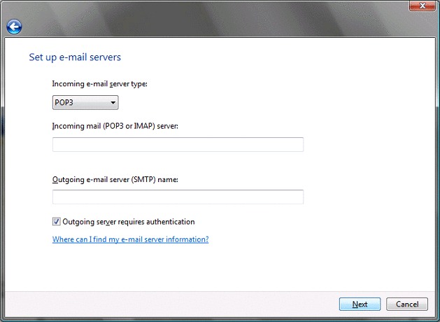 Windows mail - settings 6