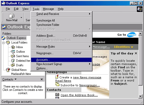 Deleting large emails - Outlook Express - 1