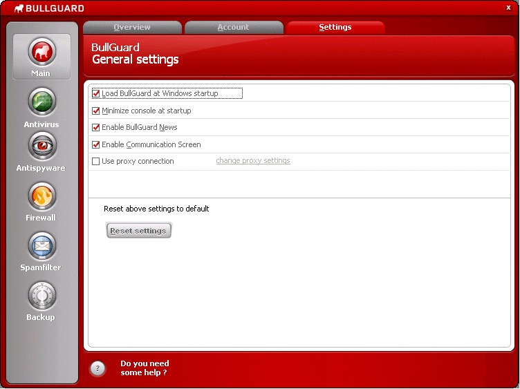 BullGuard 8 Settings -5