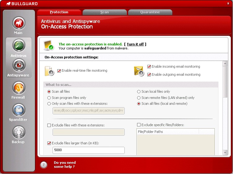 BullGuard 8 Settings -6