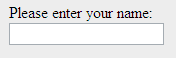 Example of using a textbox form element