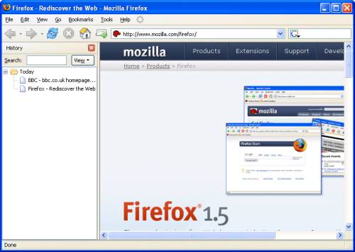 Firefox history - 2