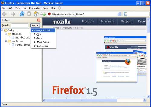 Firefox history - 4