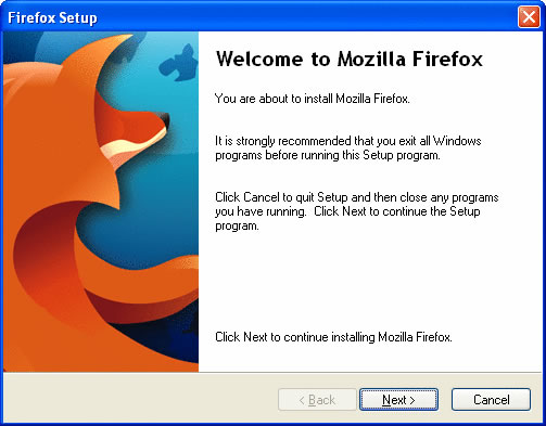 Firefox installation - windows 1