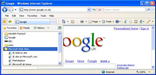 Favorites - IE7 - XP - 1