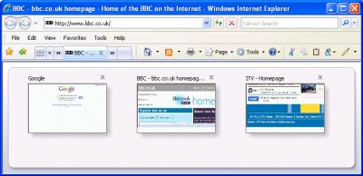 IE - Using tab browsing 7