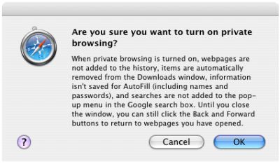 Safari - Private browsing 2