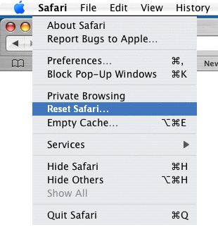Safari - resetting 1