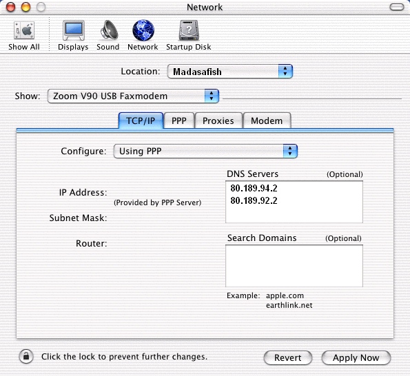 Checking your network modem settings - 3