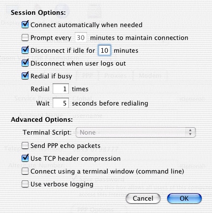 OSX - Dial-up Connection 7