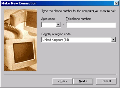 Create a connection - Windows 98 - 3