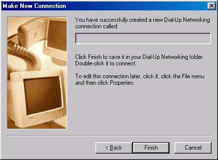 Create a connection - Windows 98 - 4