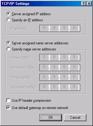 Create a connection - Windows 98 - 7