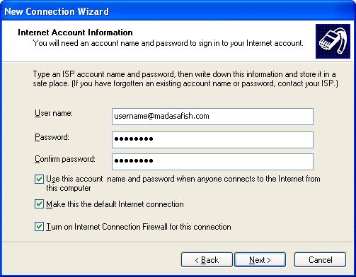 Creating a connection - XP 8