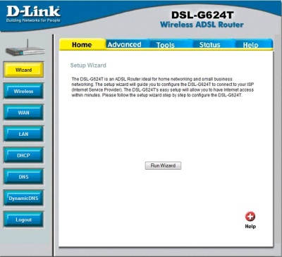 Installing the D-Link DSL-G624T - Vista 1